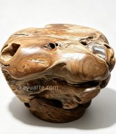 TEAK BALL SEAT/SIDE TABLE 40cm/16" | 10103