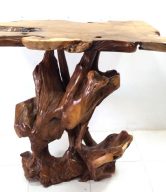 TEAK BAR TABLE LARGE BASE 100 CM | 10302