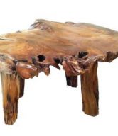 TEAK BASIC 4 LEGS COFFEE TABLE 100 CM | 11215