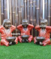 MONK SET OF 3 STATUE (50 CM) | NSWB/NTWB/NHWB 50