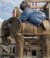 SHAOLIN WITH ELEPHANT STATUE 60CM | KA-SHLP