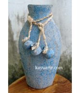 VASE SKINNY WITH STRINGS-FLAT VASE 40CM | NASH09
