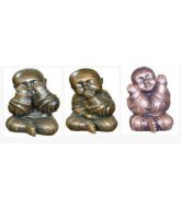 SHAOLIN SET OF 3 STATUE 50CM | SHC/SHCL/SHCB