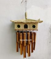 WIND CHIMES HOUSE BIRD 3 HOLES 30 CM (MOQ. = 10 PCS) | SSB-11