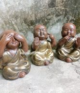 MONK CHARACTER SET OF 3 20 CM | RST1220-13