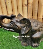 SITTING ELEPHANT THAI STATUE 50 CM | KA-Ry022