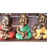 SET OF 3 MINI HAPPY MONK 30CM | KA-TM187