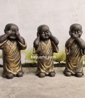SET OF 3 SHAOLIN SEE/HEAR/SPEAK NO EVIL 70 CM | KA-Ry84