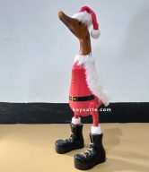 STANDING DUCKS PAINTED SANTA CLAUS 35 CM | SUP-201