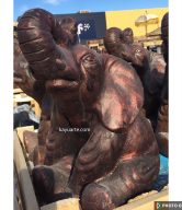 SITTING TIRED ELEPHANT 40 CM | KA-Ry027