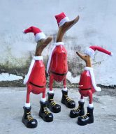 DUCKS SANTA CLAUS SET OF 3 (27, 37, 45) CM | SUP-309