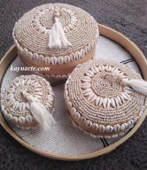 SET OF 3 JEWELRY BOX WITH SHELLS (10, 15, 20) CM | BSA-01