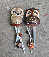 WIND CHIMES OWL 30 CM (MOQ. = 10 PCS) | DOK-102