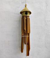 WIND CHIMES BIRD HOUSE 80CM ANTIQUE (MOQ. = 10 PCS) | DUA-102