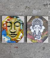 CRAFT PAINTING BUDDHA/GANESH 20x25 CM | SBP-108