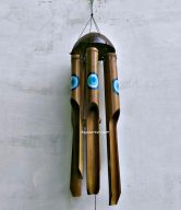 WIND CHIMES EVIL'S EYE NATURAL 40 CM (MOQ. = 10 PCS) | TIM-114