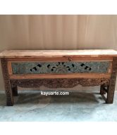 DROP DOWN MADURA CARVED CONSOLE 180CM | 30741