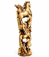 CARVING HORSE STATUE 170 CM | 10848