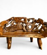GIANT TEAK ROOT BENCH 180 CM | 10412