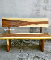 GARDEN BENCH WITH BACK 150 CM | 20407