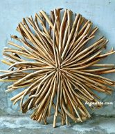 DECOR TWIG WALL ART ROUND 80 CM | 10838