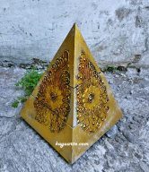 WOODEN PYRAMID STORAGE BOX 20 CM (MOQ. = 10 PCS) | NUR-206