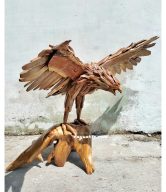 TEAK ROOT EAGLE STATUE 115 CM | 10851