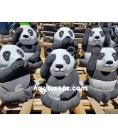 SET OF 3 PANDAS STATUE 50 CM | SBPD