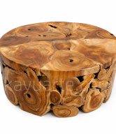 TEAK ROOT ROUND SLICE COFFEE TABLE (ᴓ 100CM) | 12301