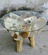 TEAK PORA SIDE TABLE 50 CM | 11247