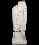 ABSTRACT 2 FACE STATUE 100 CM | KA-FT011