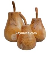 SET OF 3 "PEAR" DECORATION | 20805