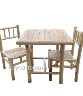 SET OF 3 TWIG TABLE & CHAIR | 12602