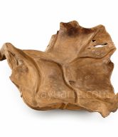TEAK LEAF BOWL NATURAL 90 CM | 10537