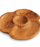 TEAK PEANUT PLATE ᴓ35 CM | 10542