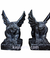 SET OF 2 GARGOYLE OPEN THE WINGS 130 CM | SBGW SET 2