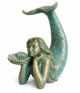 LYING MERMAID WITH SHELL 80 CM | EMP-122-C