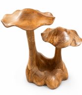 TEAK DOUBLE MUSHROOM 35 CM | 10877